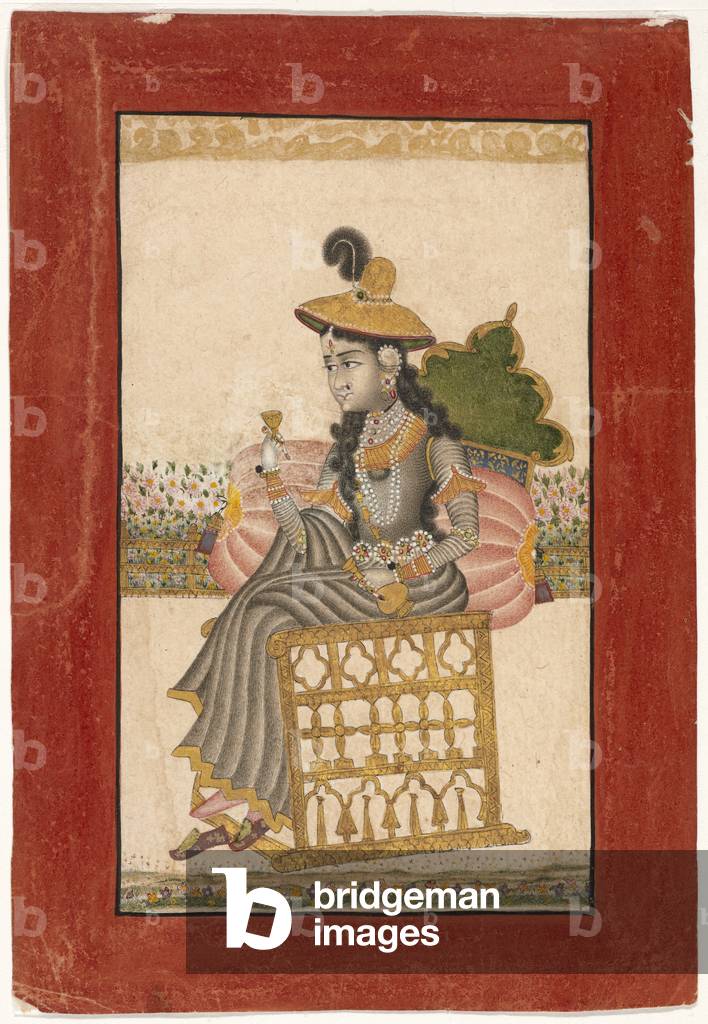 Immagine di Disegno "Un Bejeweled Lady" 1690 di Indian School