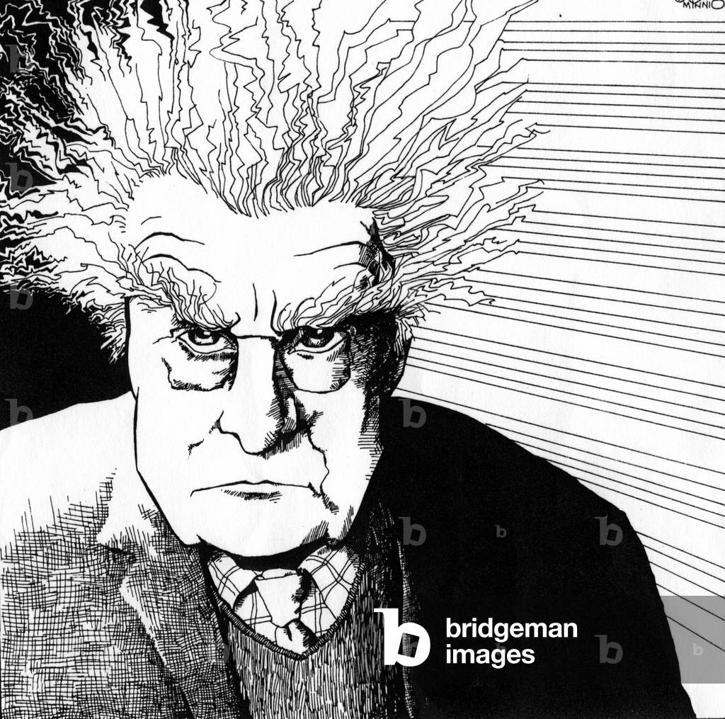 Immagine di Disegno "Edgar Varese" di John Minnion, b/w