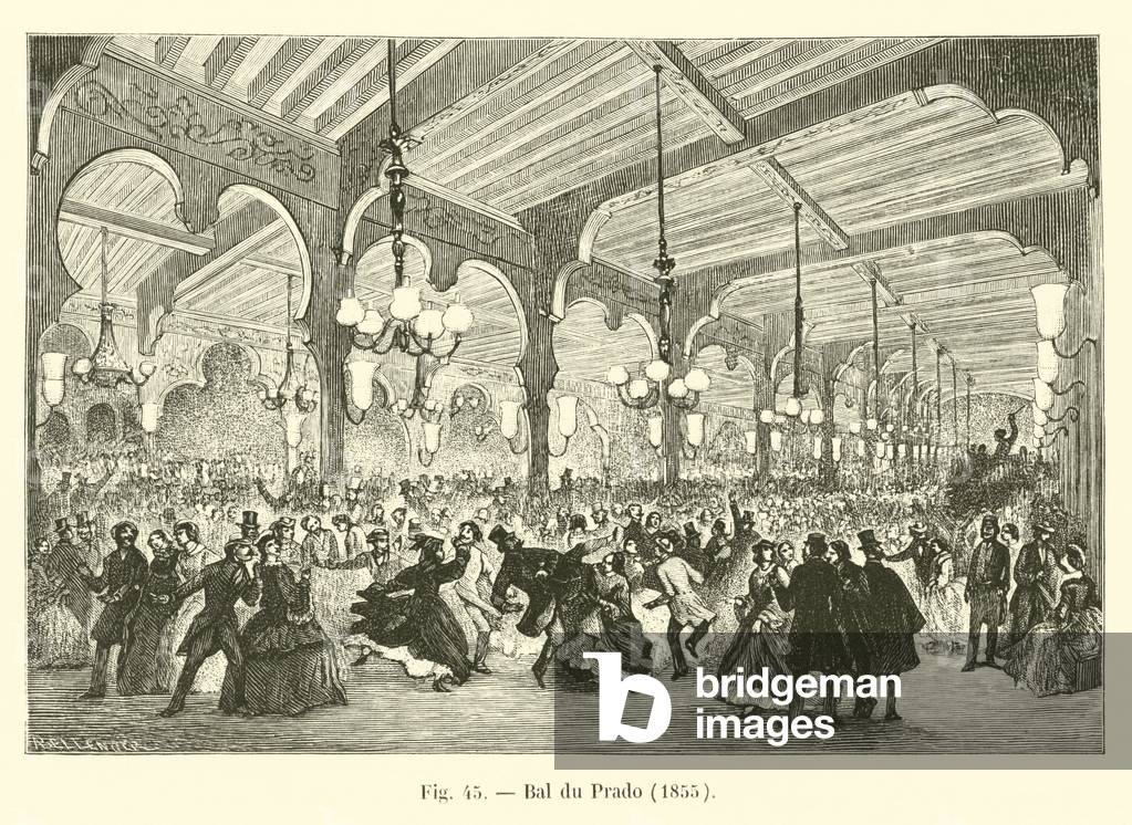 Bal du Prado, 1855 (engraving)