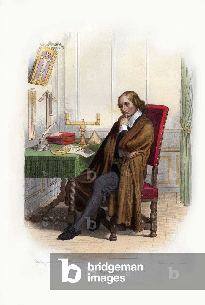 Bild von Gravur "Blaise Pascal" 1801 von French School