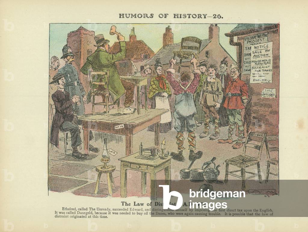 Das Gesetz der Verzerrungen. A.D. 978 (Farblitho)