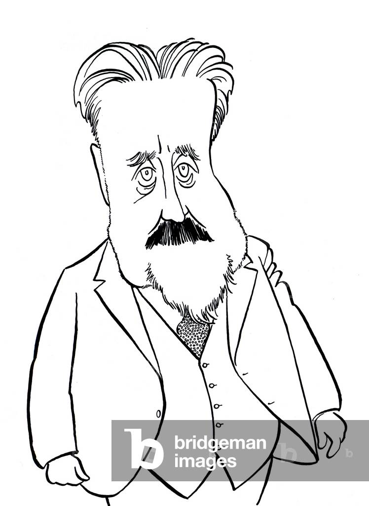 Granville Bantock, Karikatur von John Minnion Englischer Komponist, 1868 - 1946