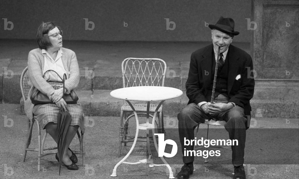 Immagine di Fotografia "Dandy Nichol e Ralph Richardson" di John Haynes, b/w