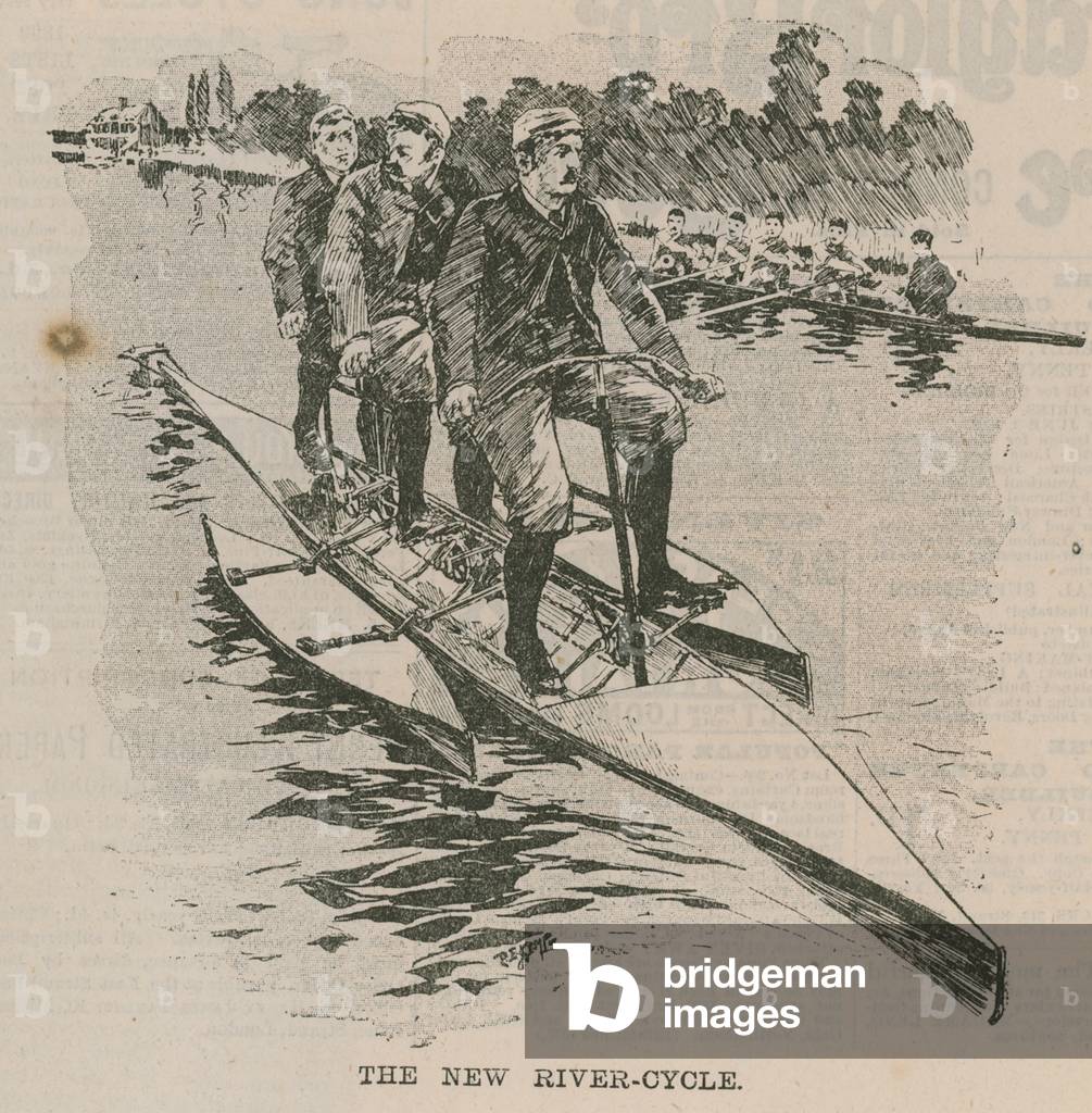 Le nouveau cycle fluvial (gravure) par English School