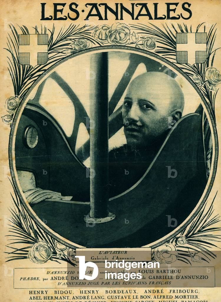Gabriele d Annunzio 1863 1938 Scrittore italiano Eroi della Prima Guerra Mondiale Copertina della rivista Les 