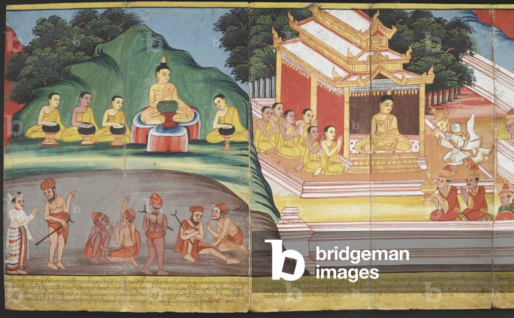 "Scene dalla vita del Buddha."