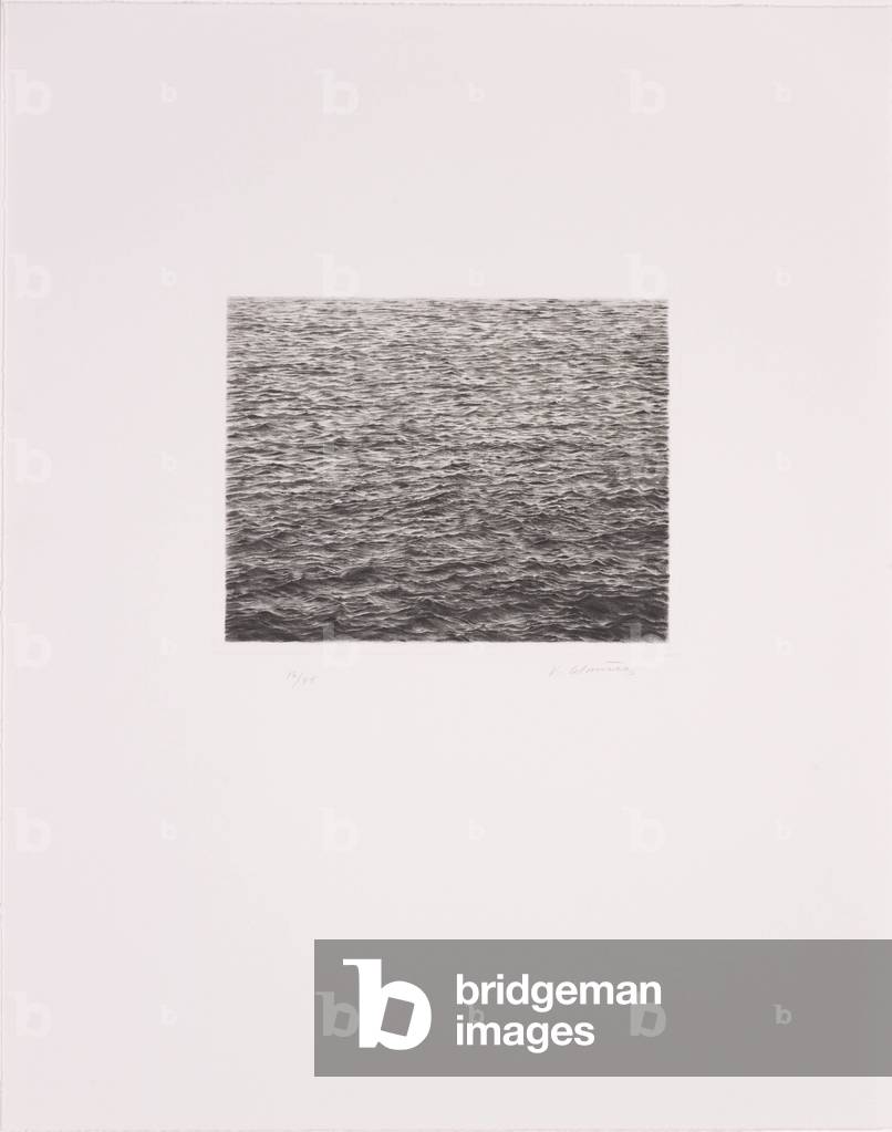 Surface océanique (deuxième État), 1985 (point sec)