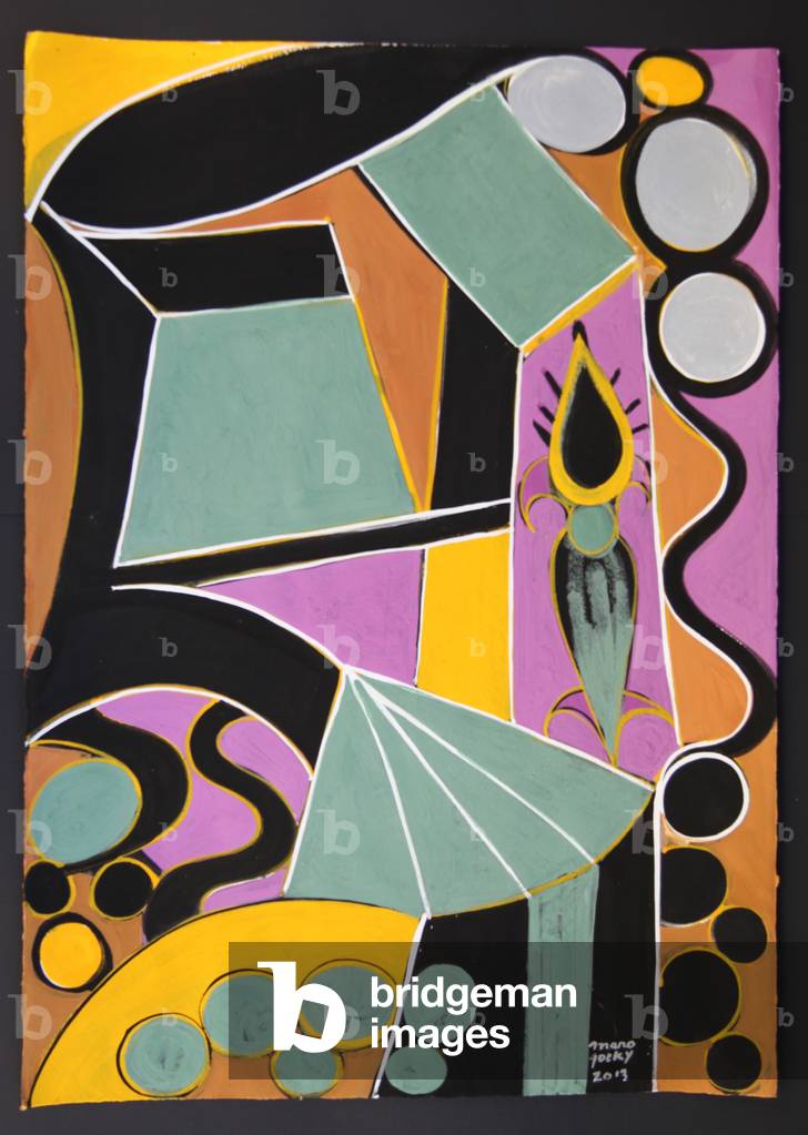 Glade, 2013 (polvere e acrilico su carta)