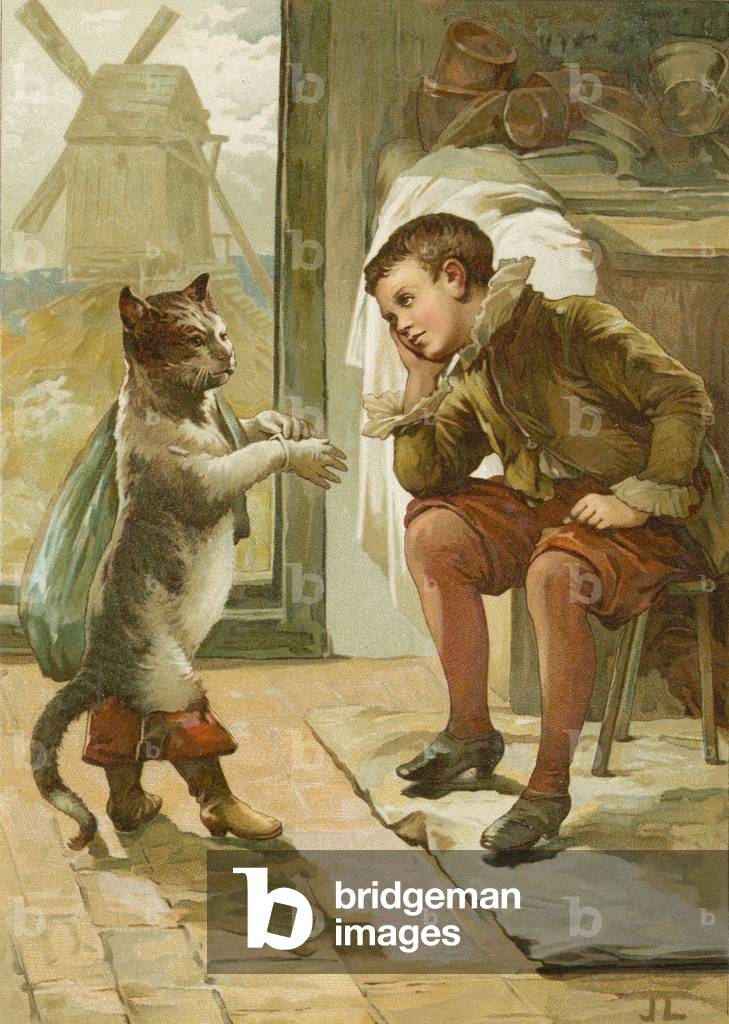 Gatto in Stivali (chromolito)