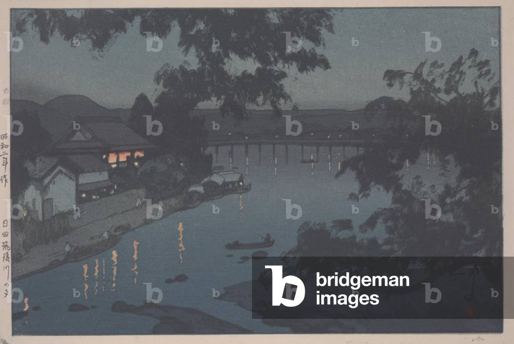 Chikugo River, 1927 (polychromer Holzschnitt)