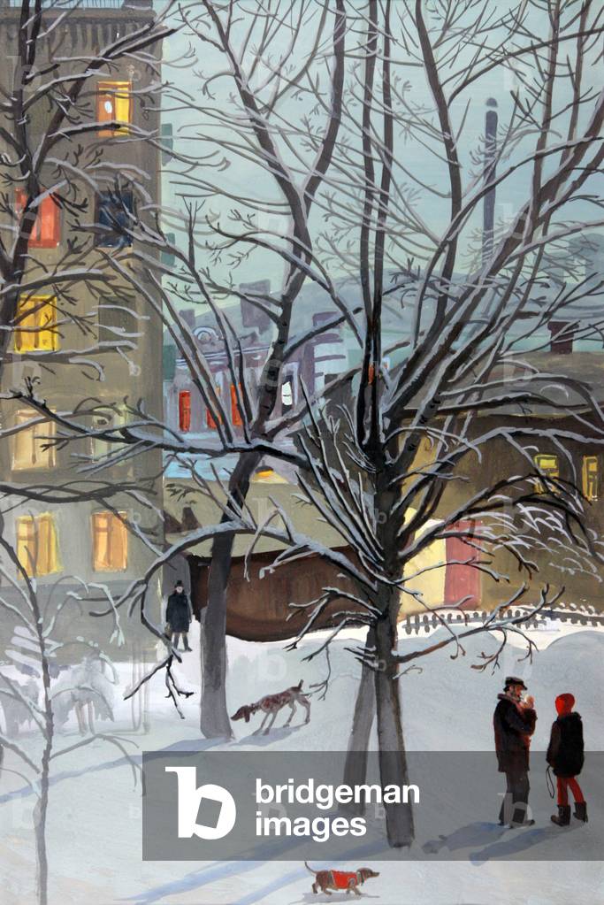 Bild von Gemälde "Winter Scene" 1968 von Marina Uspenskaya