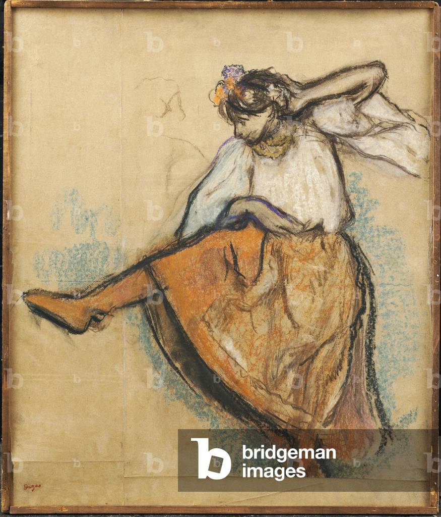 Bild von Zeichnung "Der russische Tänzer", 1895 von Edgar Degas