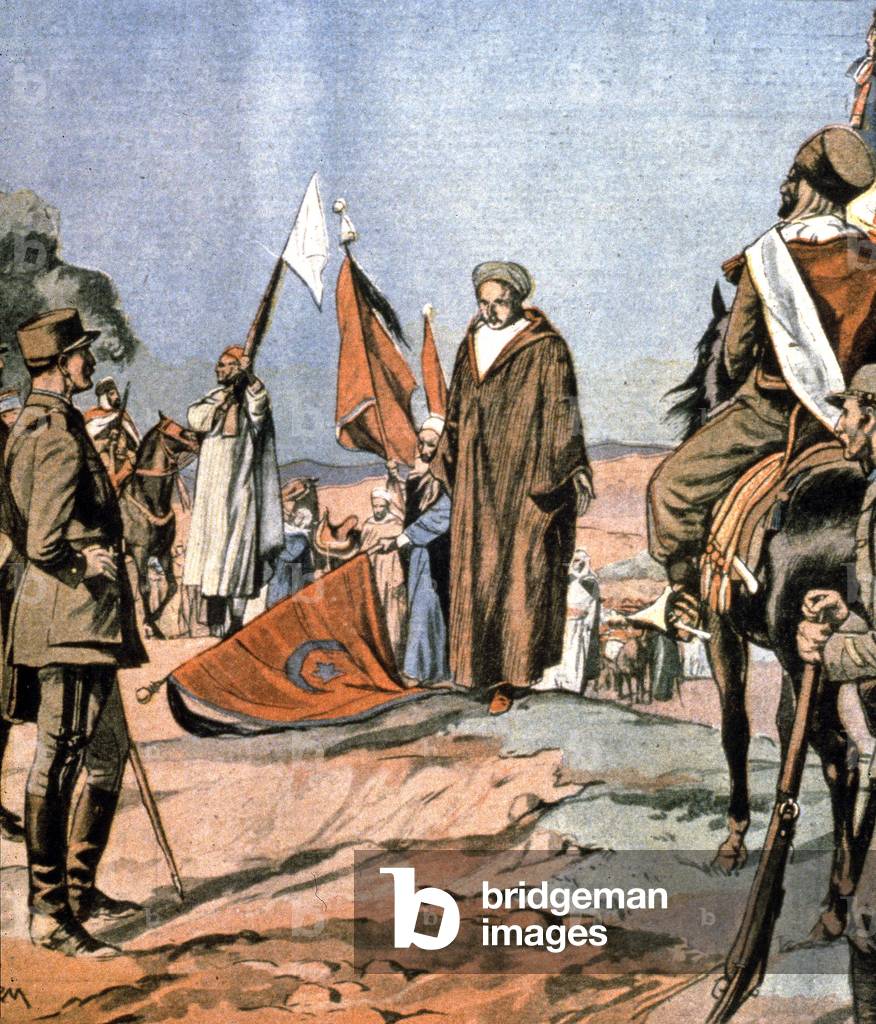 Immagine di Stampa "Abdelkrim si arrende all'esercito francese" 1926 di French School