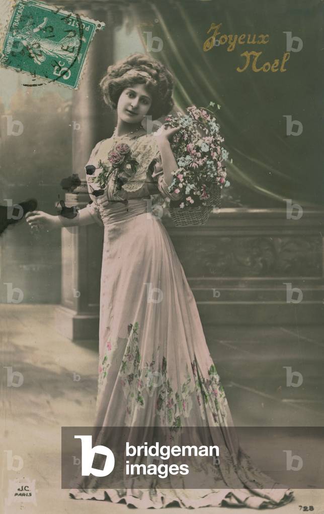 Joyeux Noel. Postcard sent in 1913.