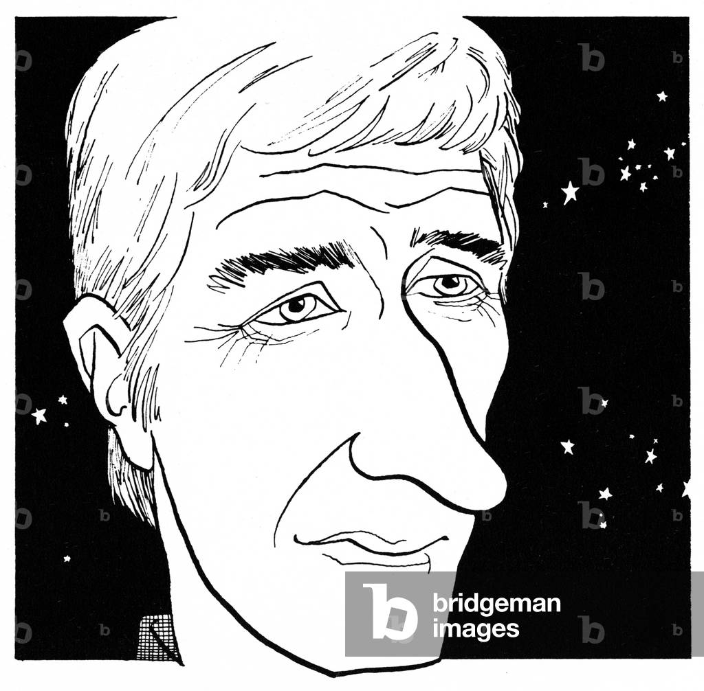 David Bedford - karikatur - englischer Komponist - b