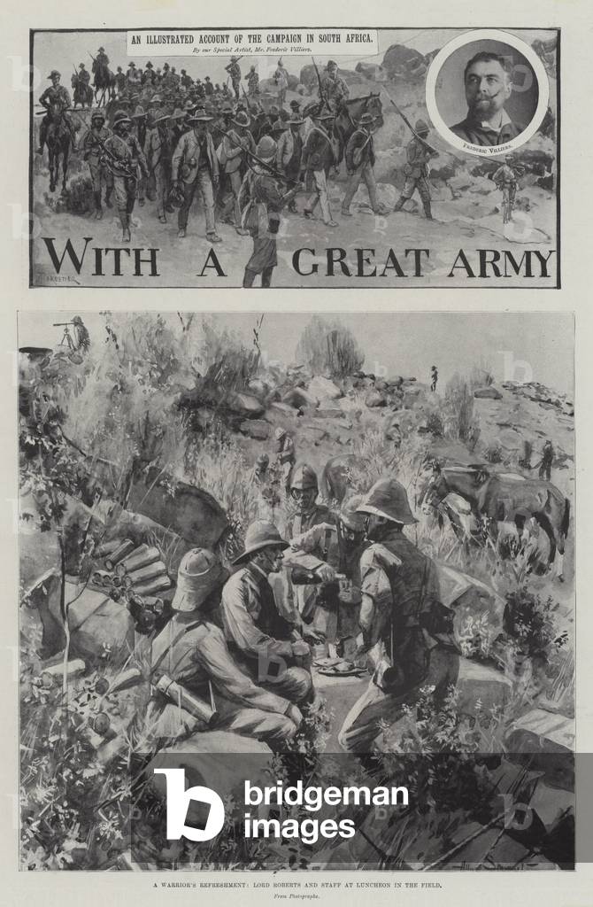 Image of Print depicting With a Great Army (litho) 1900 by Amedee Forestier