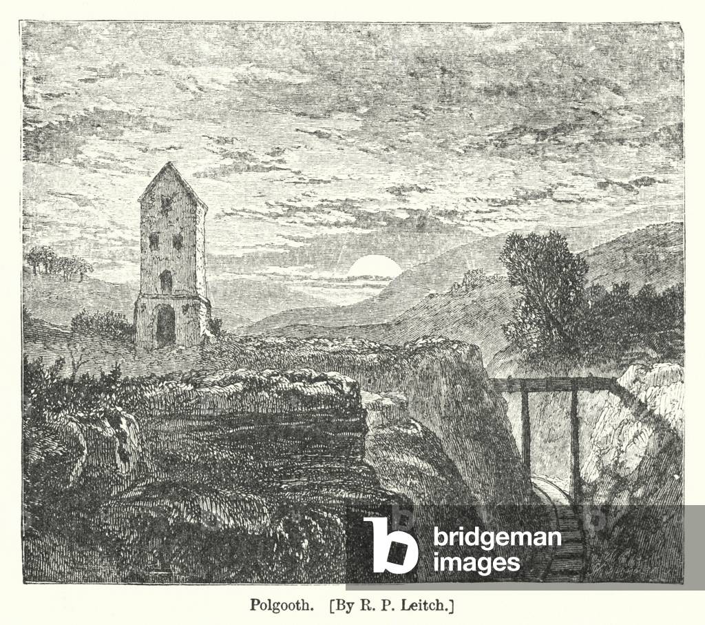Polgooth (gravure) par Richard Principal Leitch