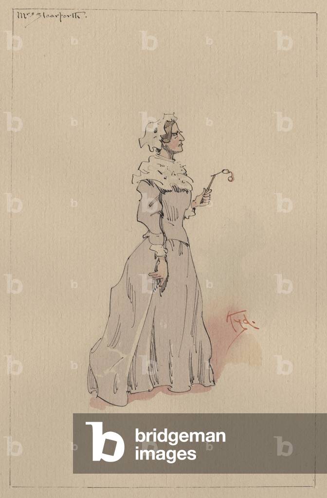 Sig.ra Steerforth, anni '20 (penna e inchiostro su carta)