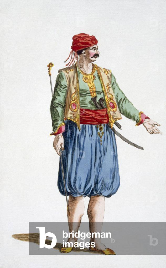 A Soldier of the Turkish Fleet 1780 by Pierre Duflos