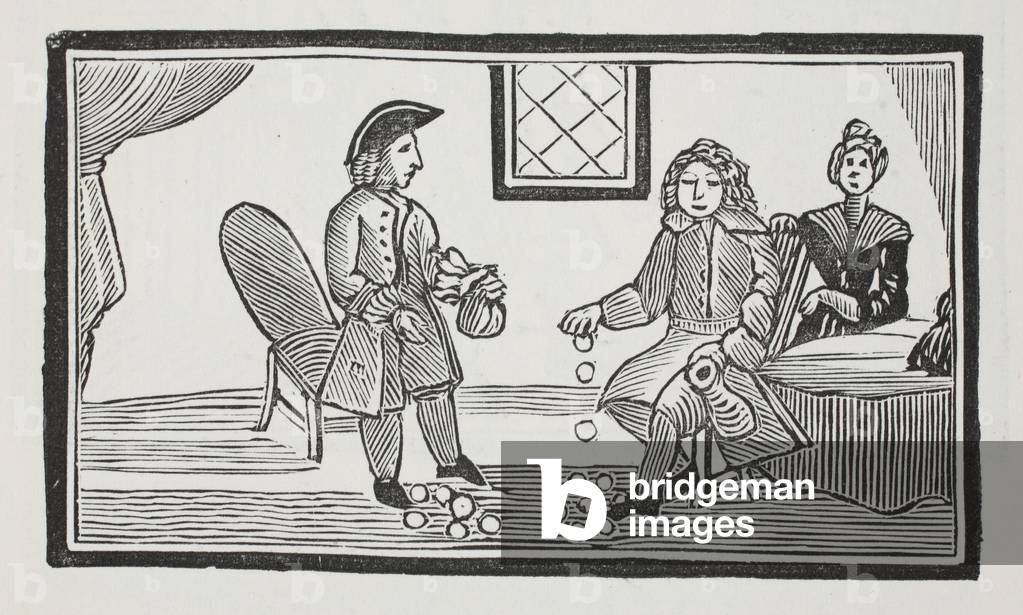 Bild von Druck "Die Geschichte des Blinden Bettler von Bethnal Green", 1882 von English School