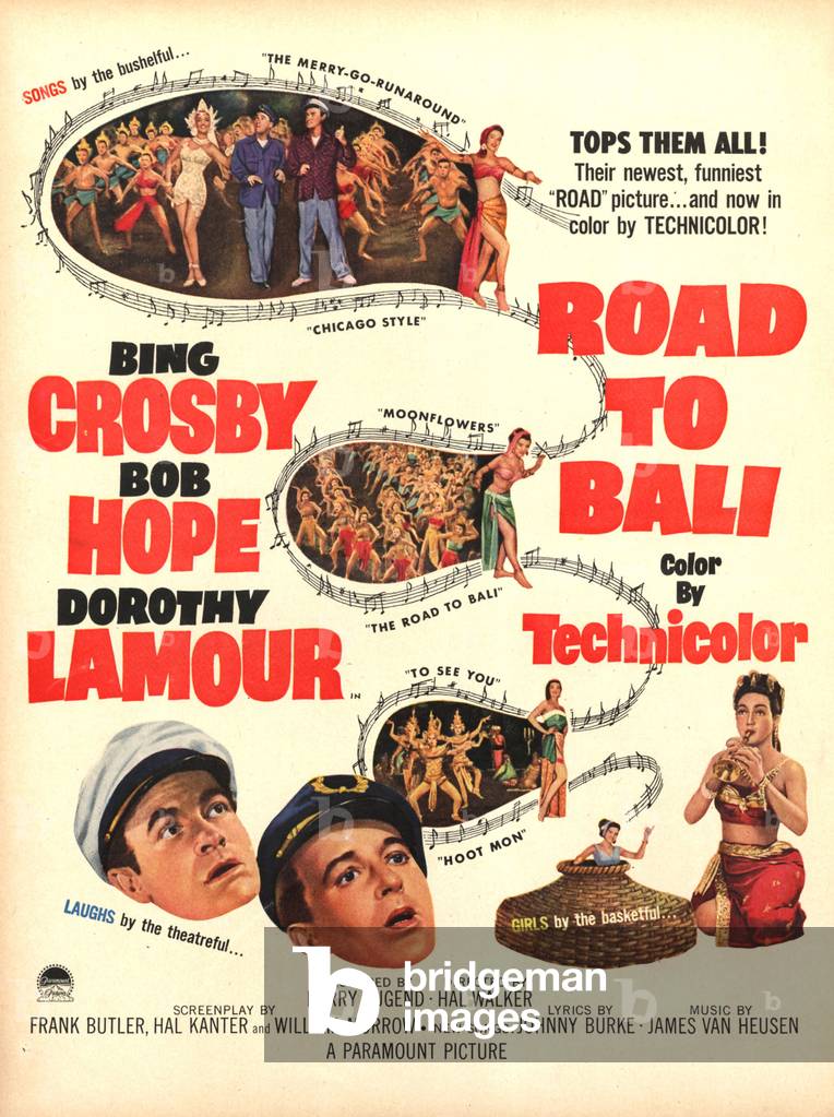 Road to Bali, Poster cinematografico, USA, 1952