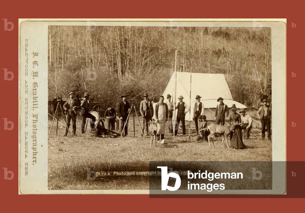 Engineers Corps Camp and Visitors by John C. H. Grabill