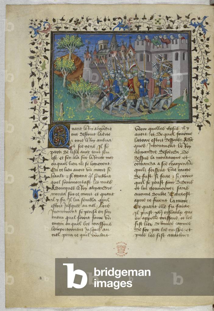 Alessandro Magno entra nella città di Ambroa