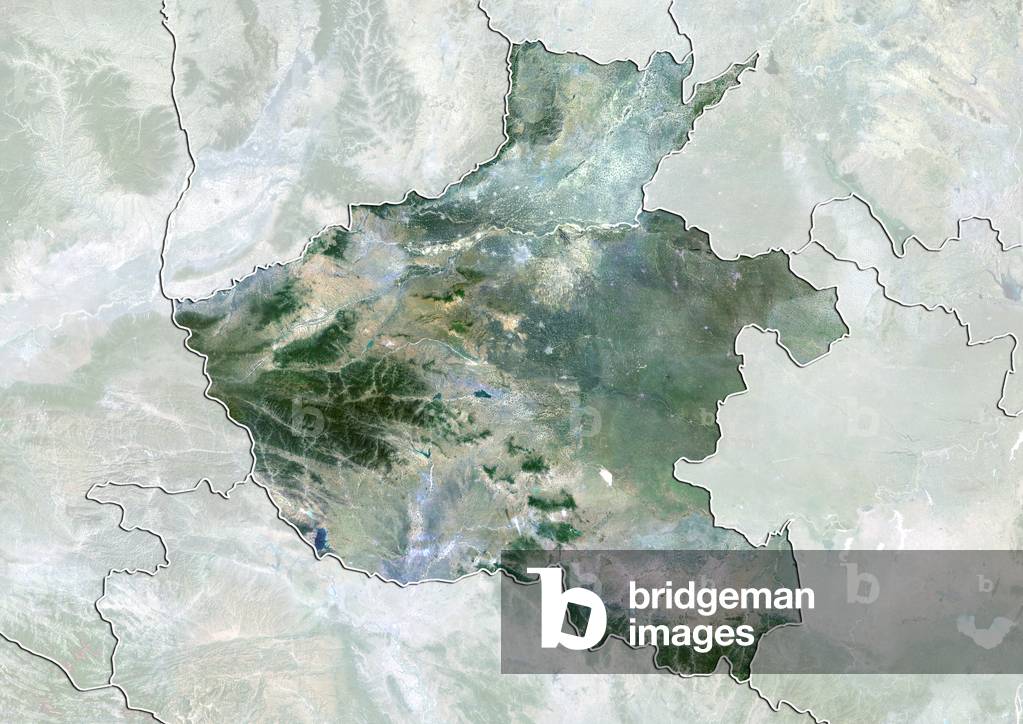 Province of Henan, China, True Colour Satellite Image