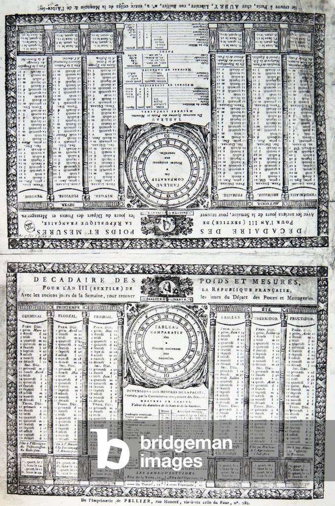 French Republican Calendar Printable French Republican Calendar Printable