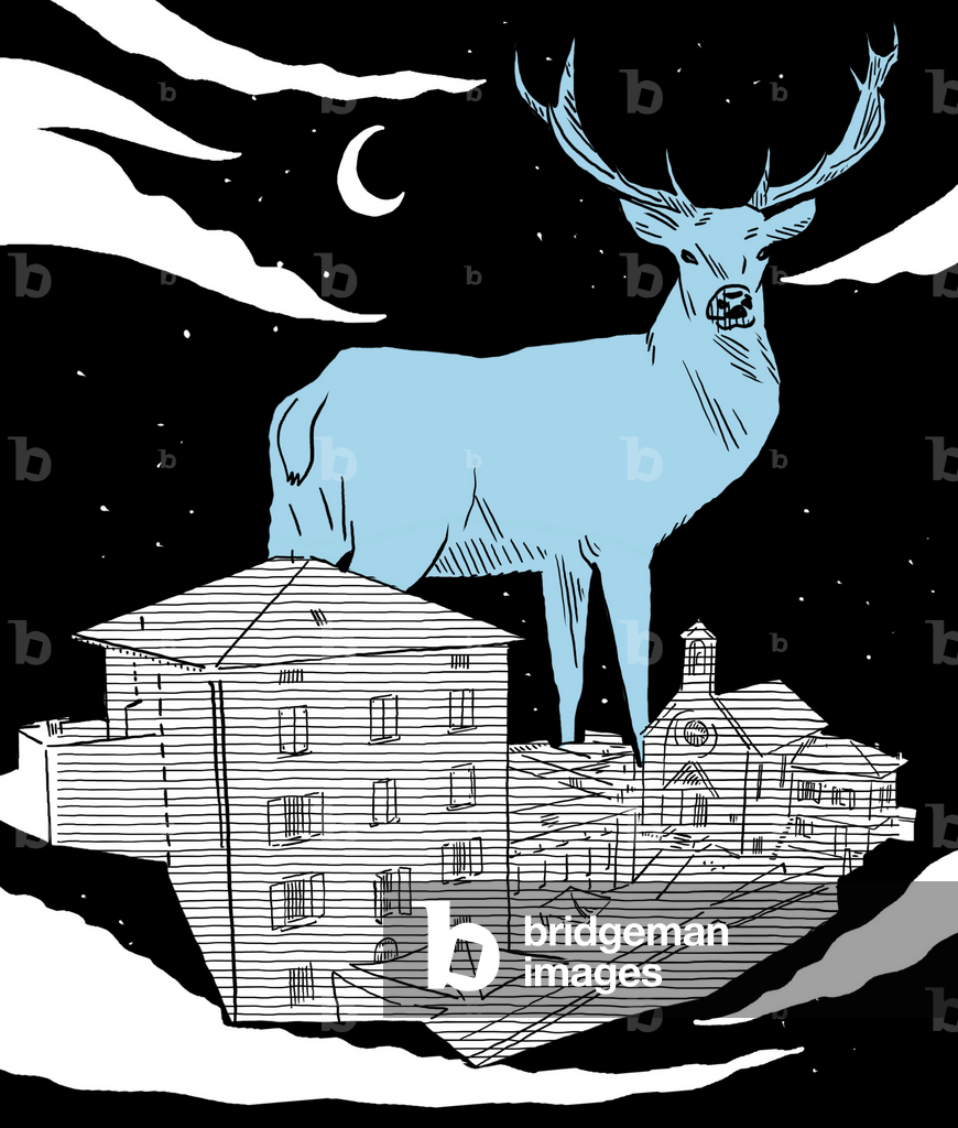 Magic deer, 2023 (digital)