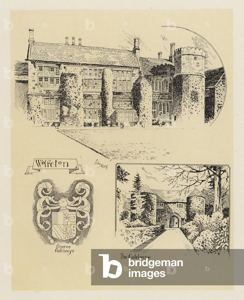 Image of Print depicting Dorset: Wolfeton (litho) 1901 by fl.1907-30) Heath