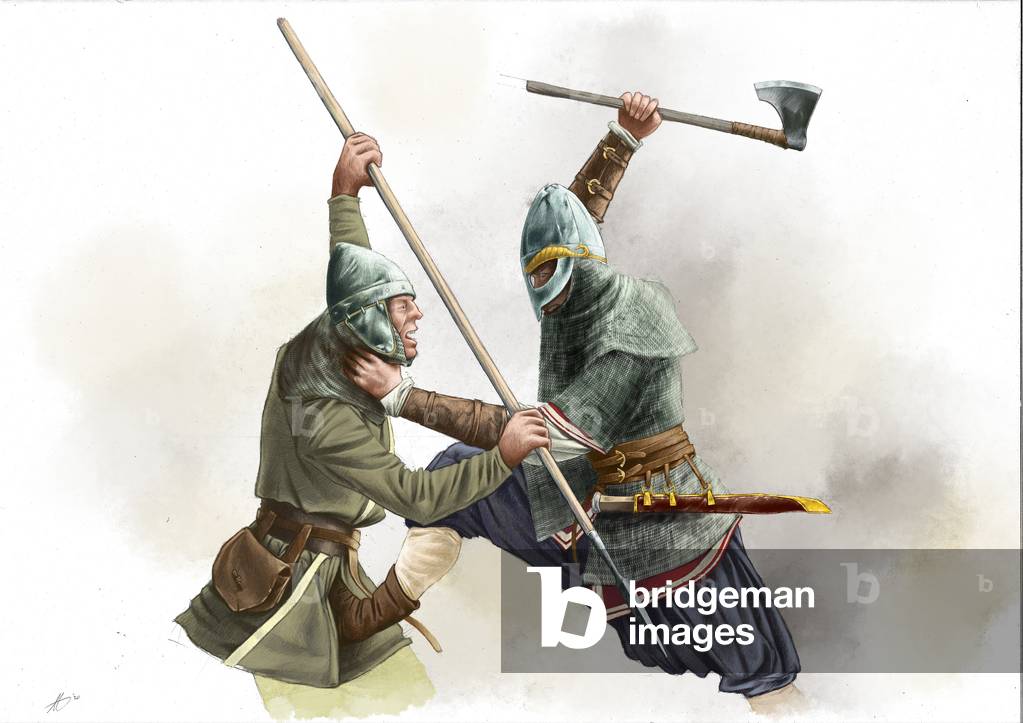 Vikings Krieger kämpfen