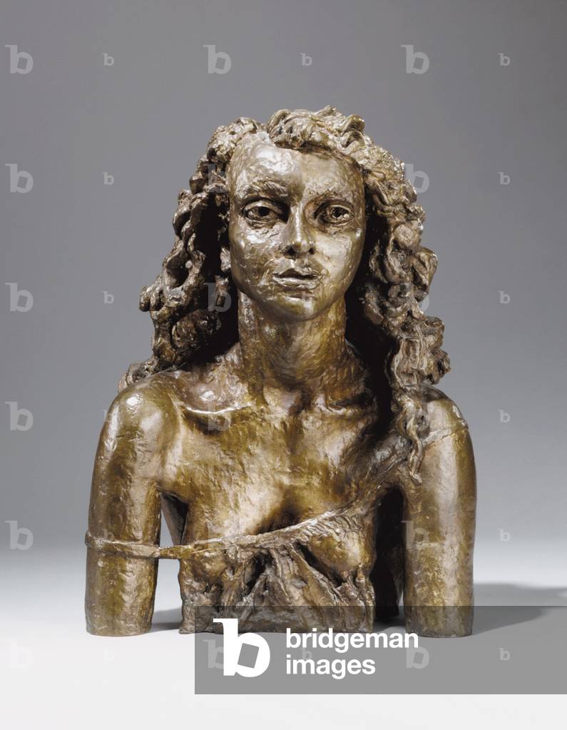 secondo ritratto di deirdre (in un slip), 1941-42 (bronzo con una marrone patina)