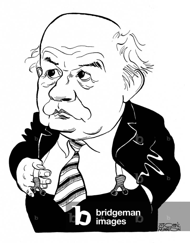 Image de Dessin représentant John Betjeman - Poète et auteur anglais : 28 août 1906 - 19 mai 1984 par John Min