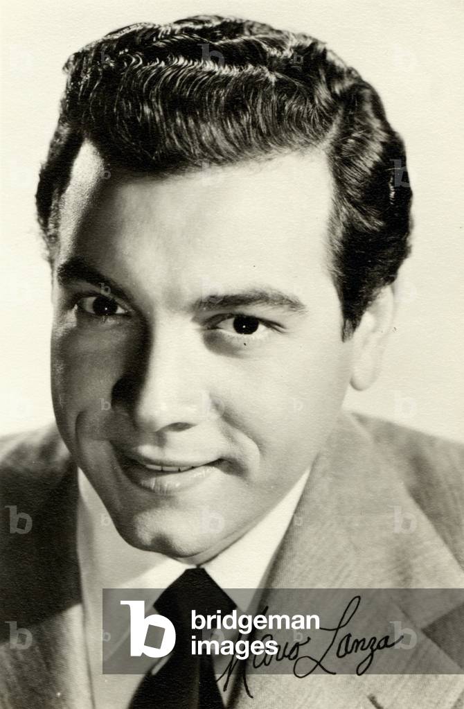 Mario Lanza signiertes Porträt