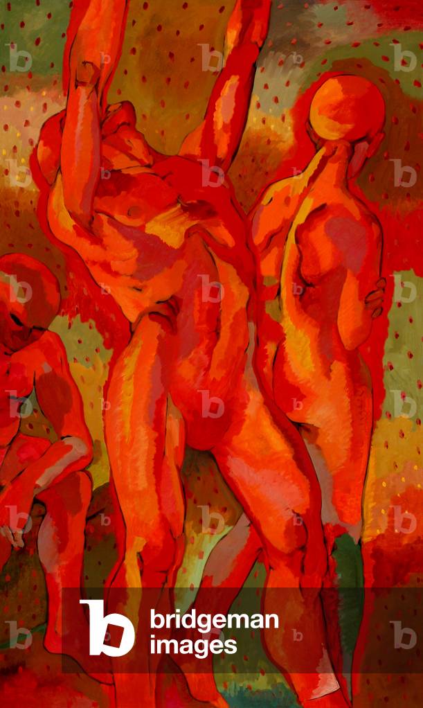 Le ballerine di Kandinsky II, 1992 (caseina)