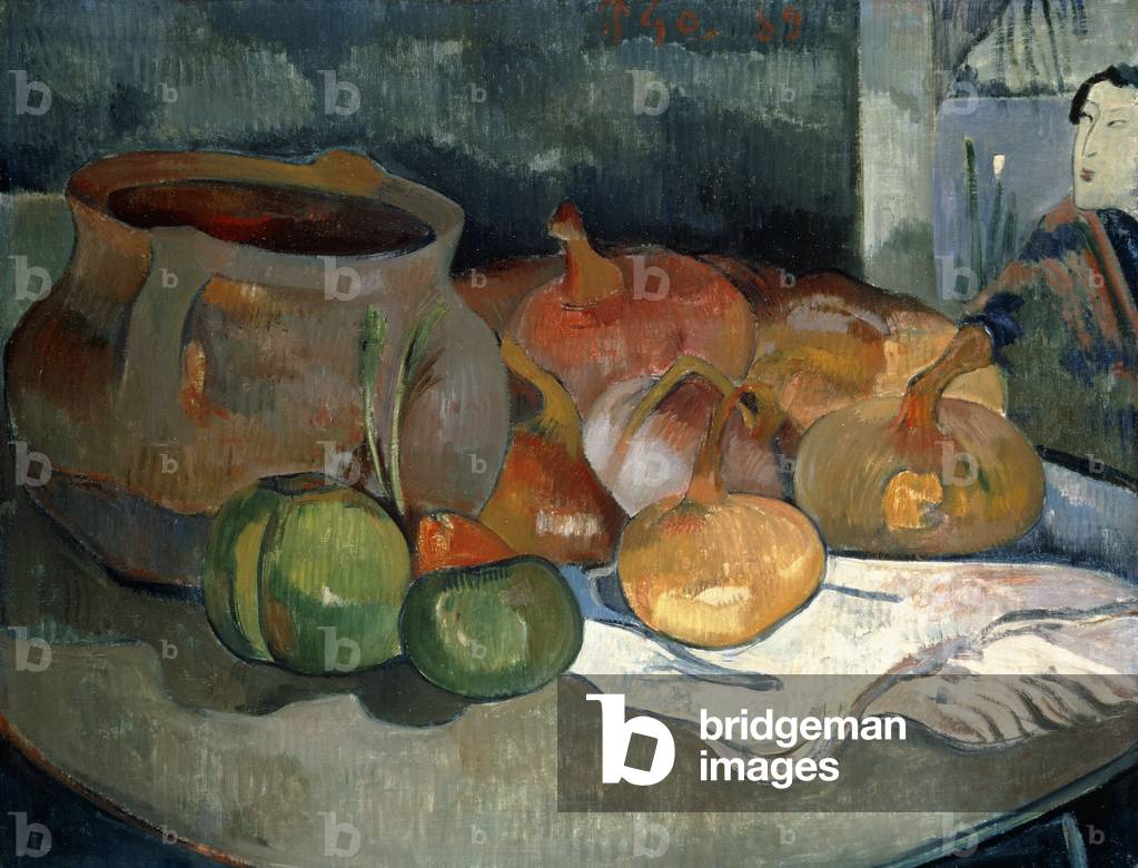 Image of Painting depicting Still-life with Gourds, 1889 by Paul Gauguin