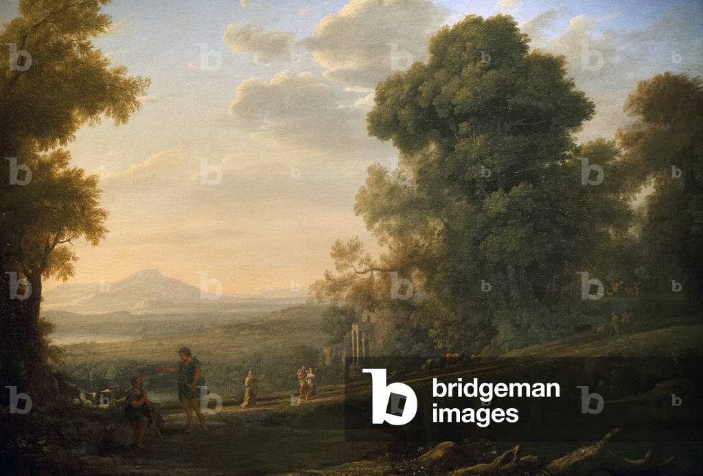 "paesaggio con rebekah prendere congedo di suo padre" di Claude Lorrain