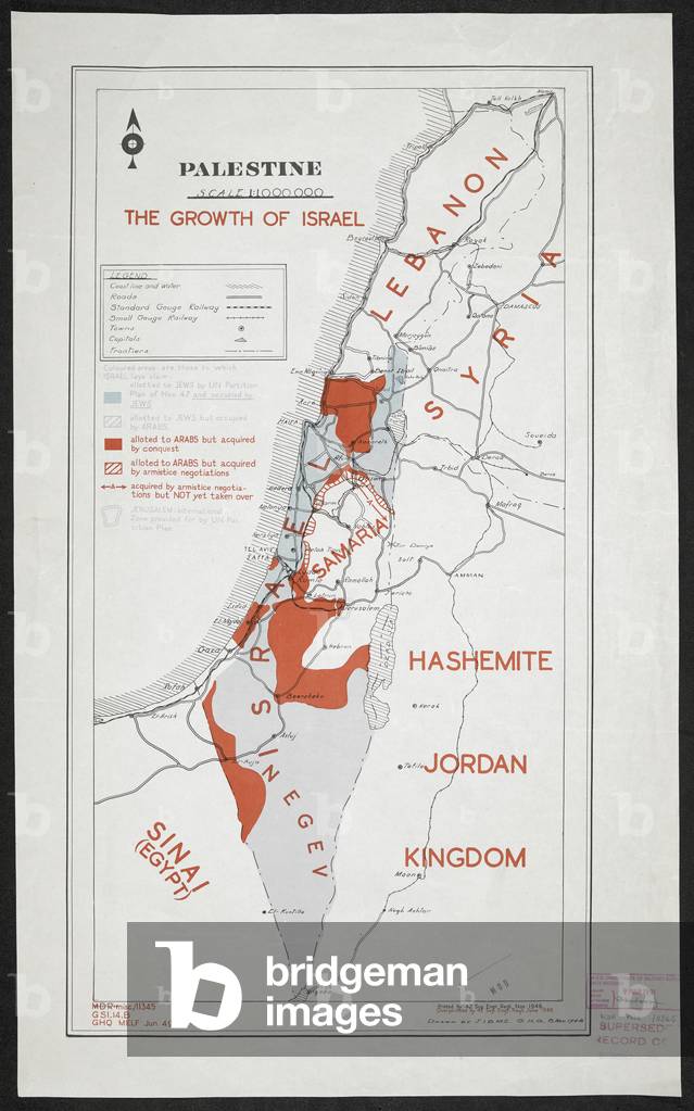Api Samaria Image of A map showing: Israel; Lebanon; Samaria; Sinai (Egypt); Syria ...