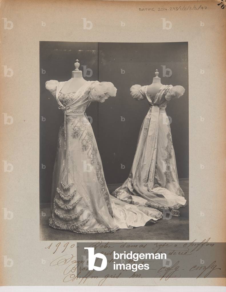 Ball Gown, 1905-06 (b/w photo 