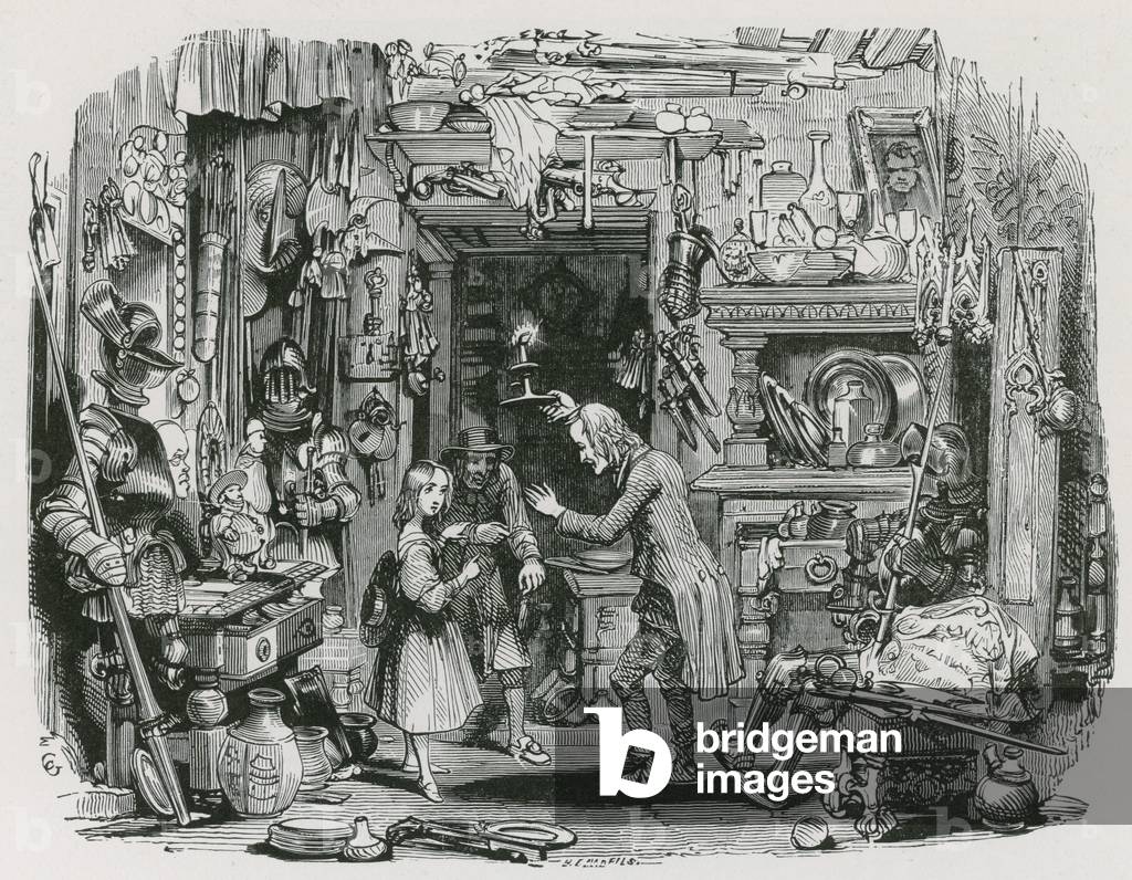 "Lo straniero porta Little Nell Home (incisione)" di George Cattermole