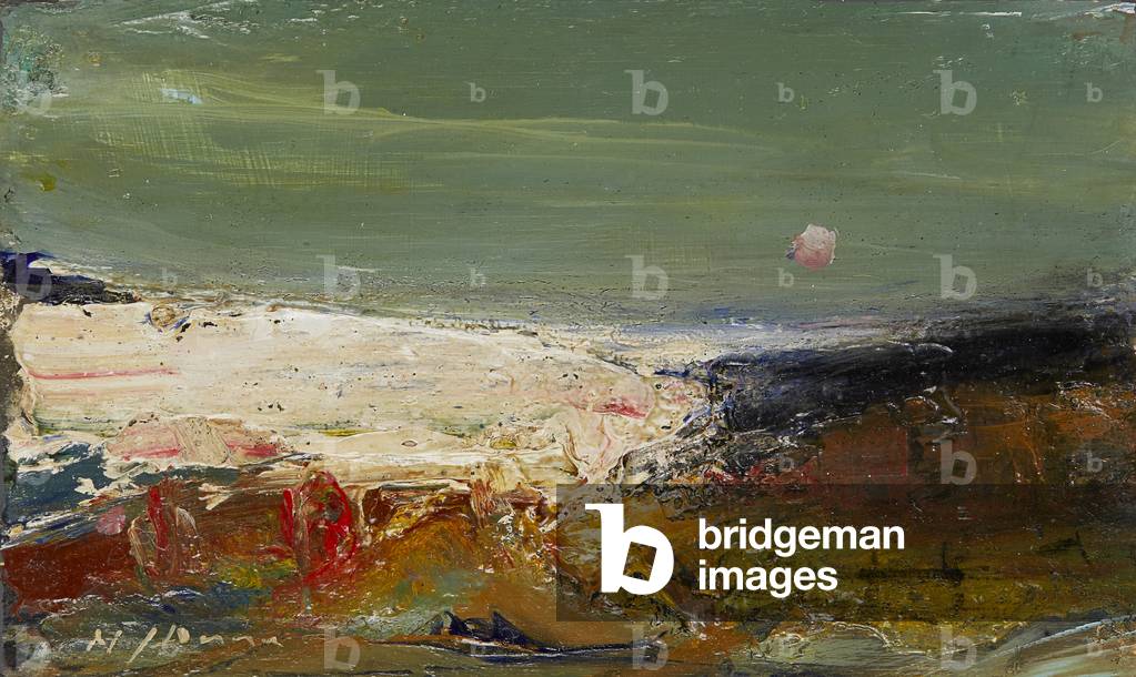 Summer Sky, East Coast, Scozia (olio a bordo)