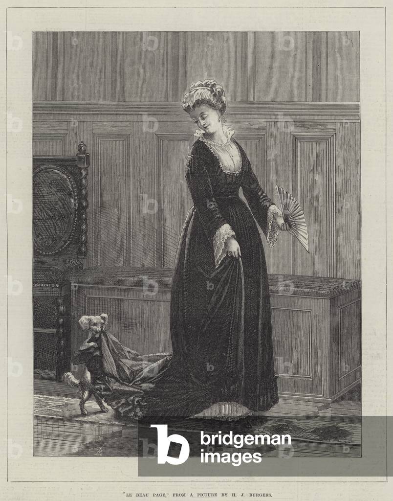"Le Beau Page (incisione)" di Hendrieus Jacobus Burgers