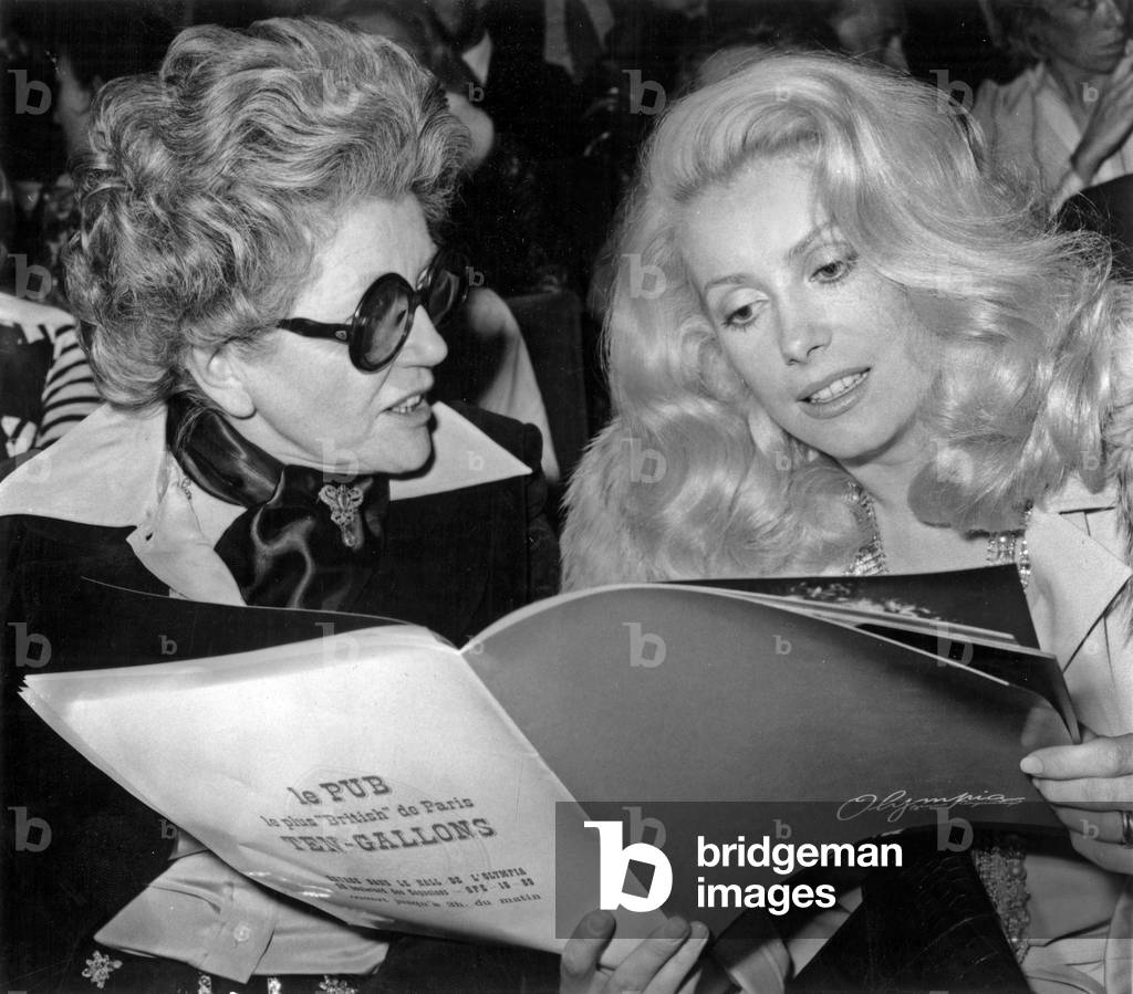 Immagine di Fotografia "L'attrice francese Catherine Deneuve a Olympia Per il concerto di Michel Polnareff 28 