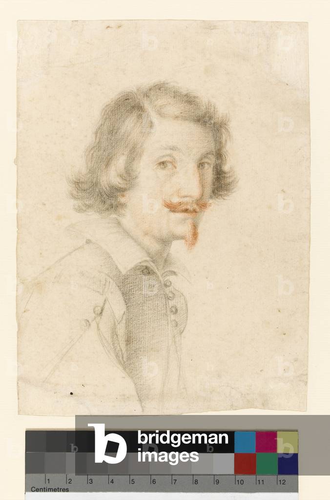 Ritratto dell'artista, prima del 1686 (nero e rosso gesso su carta)