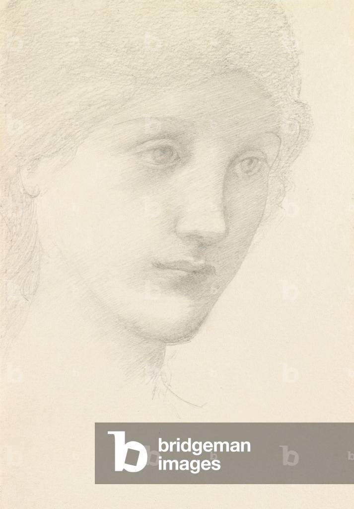 Immagine di Disegno "Studio per la Venere in 'The Godhead Fires' (matita su carta)" di Edward Coley Burne-Jone