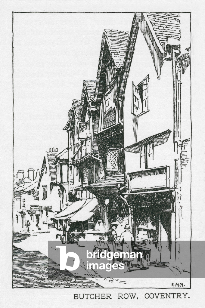 Butcher Row, Coventry (litografia)