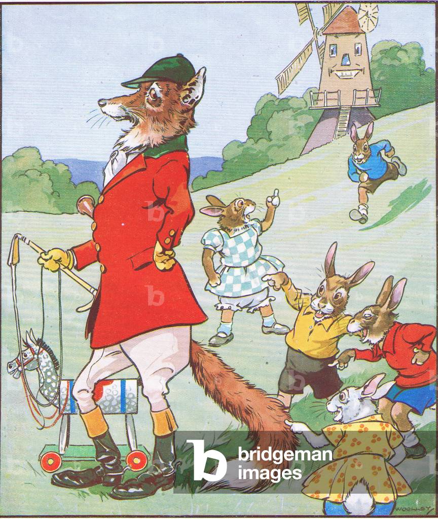 „Nun, das ist ein Witz!“ sagt Bob-Tail: „Kommen Sie und sehen Sie sich Mr. Foxy an!“ , aus The Funny Bunnies h