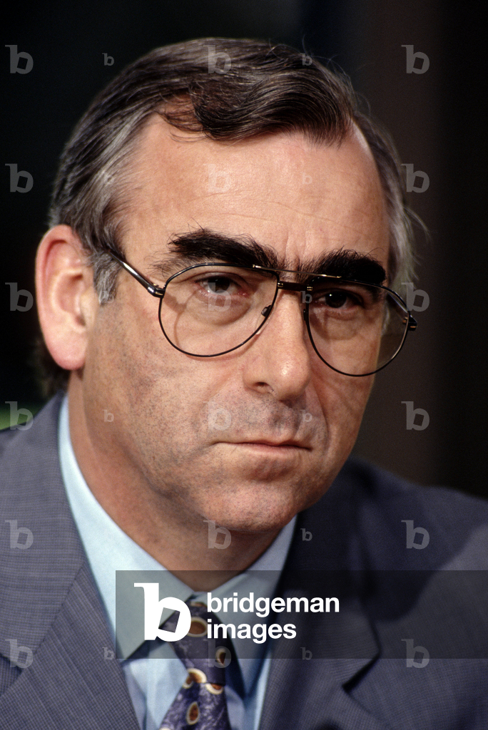 Bild von Fotografie "Theo WAIGEL" 1992 von Rainer Unkel