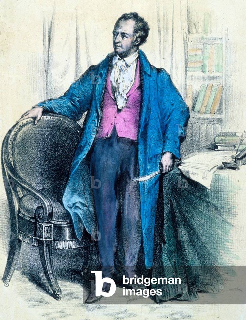 Johann Wolfgang von Goethe (1749-1832) German writer (engraving)
